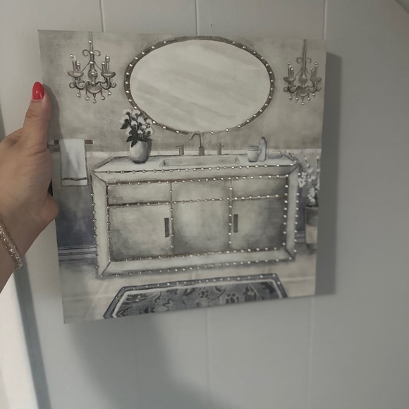 Elegant Bathroom Canvas Art Set - Picture 8 of 8